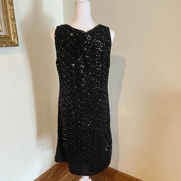 Papillon Black Sequin Mini Dress - Picture 3 of 4